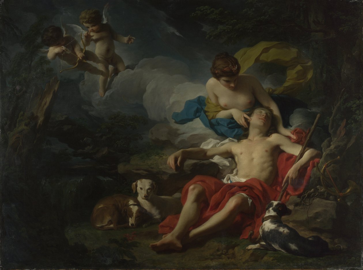 Diana a Endymion, kolem roku 1745 (olej na plátně) od Pierre Subleyras