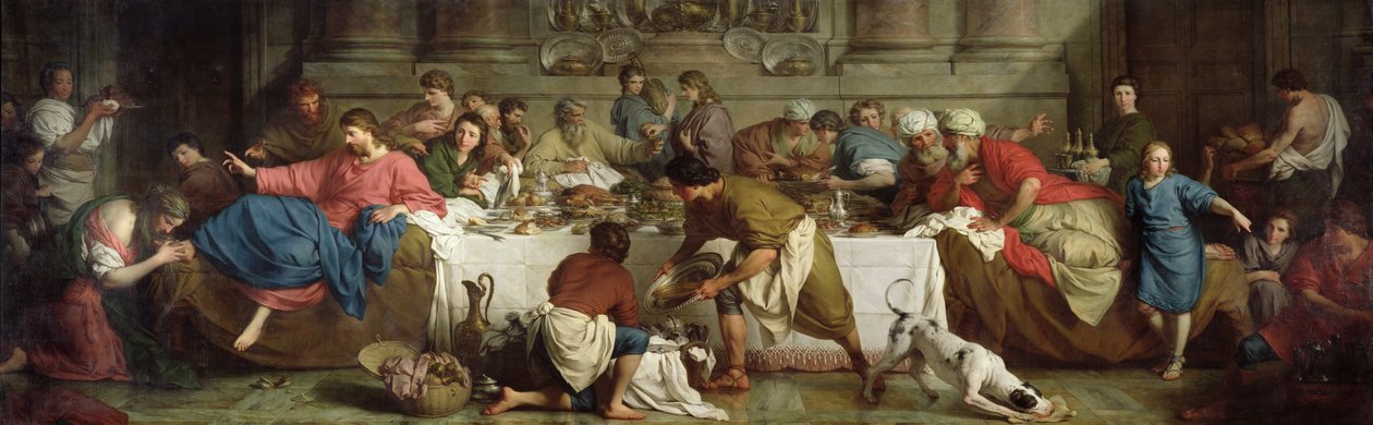 Večeře v domě Simona, 1737 od Pierre Subleyras