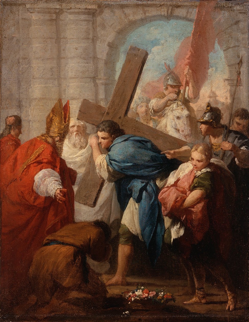 Heraclius nesoucí kříž, kolem roku 1728 od Pierre Subleyras