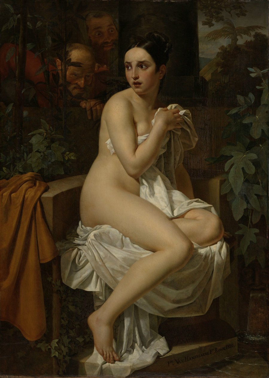 Susanna a starší od Pierre Van Hanselaere