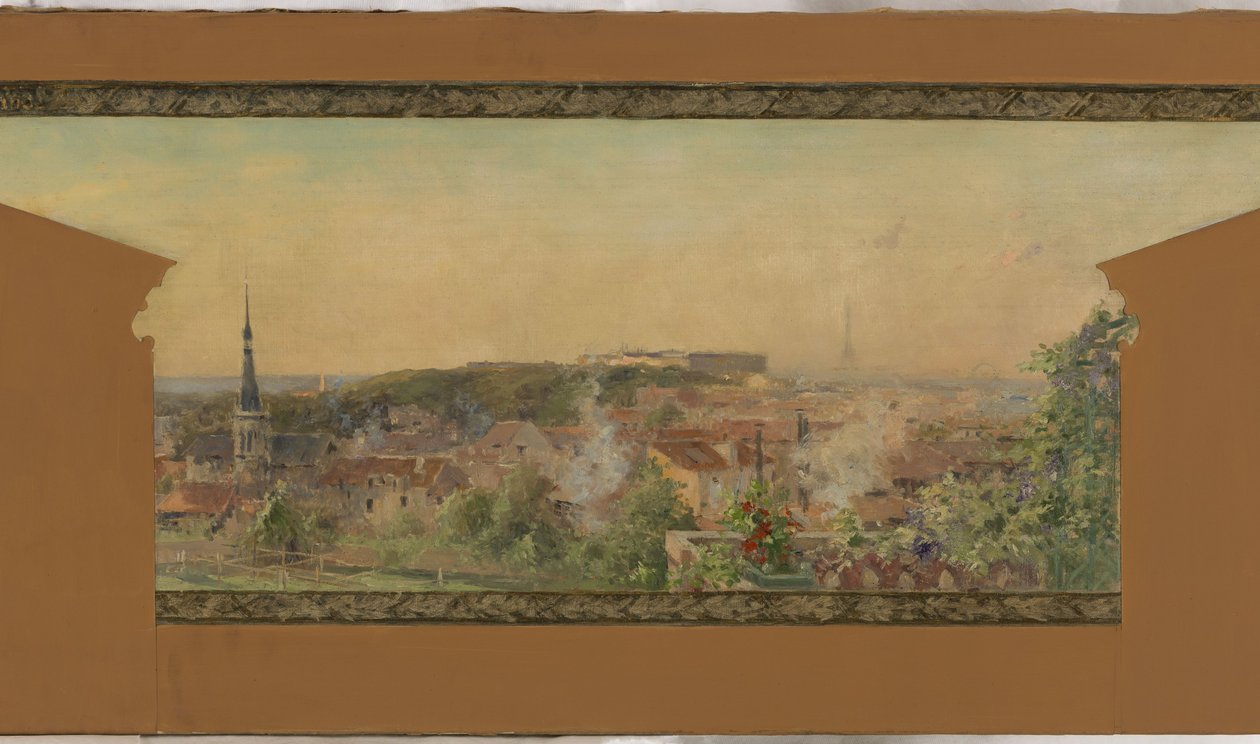 Náčrt radnice ve Vanves: Panorama Vanves od Pierre Vauthier