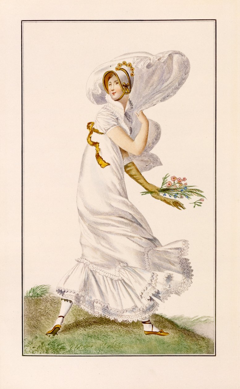 Šifonové promenádní šaty, 1812 od Pierre de La Mesangere