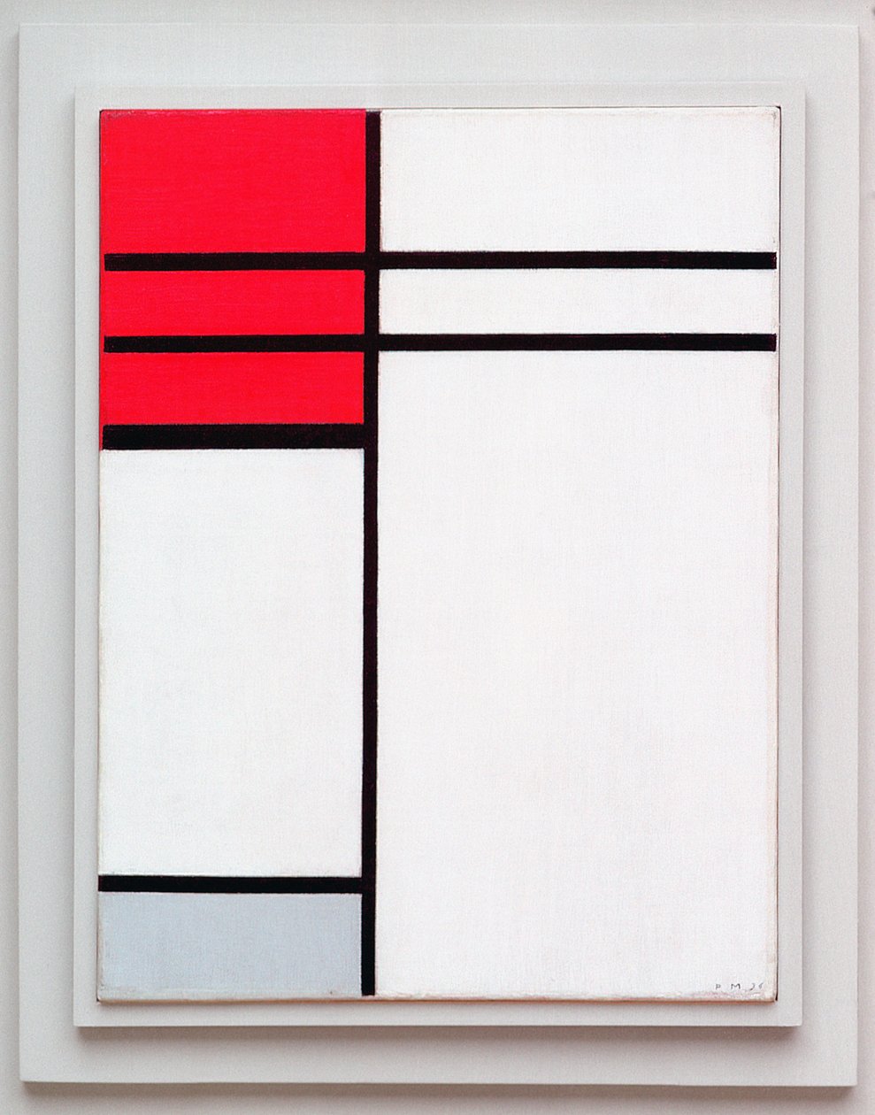 Kompozice (A) v červené a bílé, 1936 od Piet Mondrian