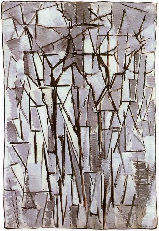 Složení stromů II od Piet Mondrian