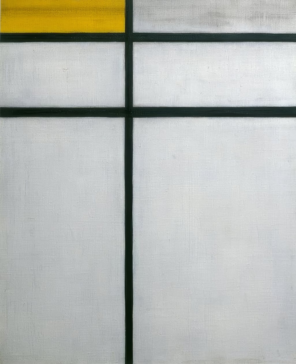 Složení se žlutou od Piet Mondrian