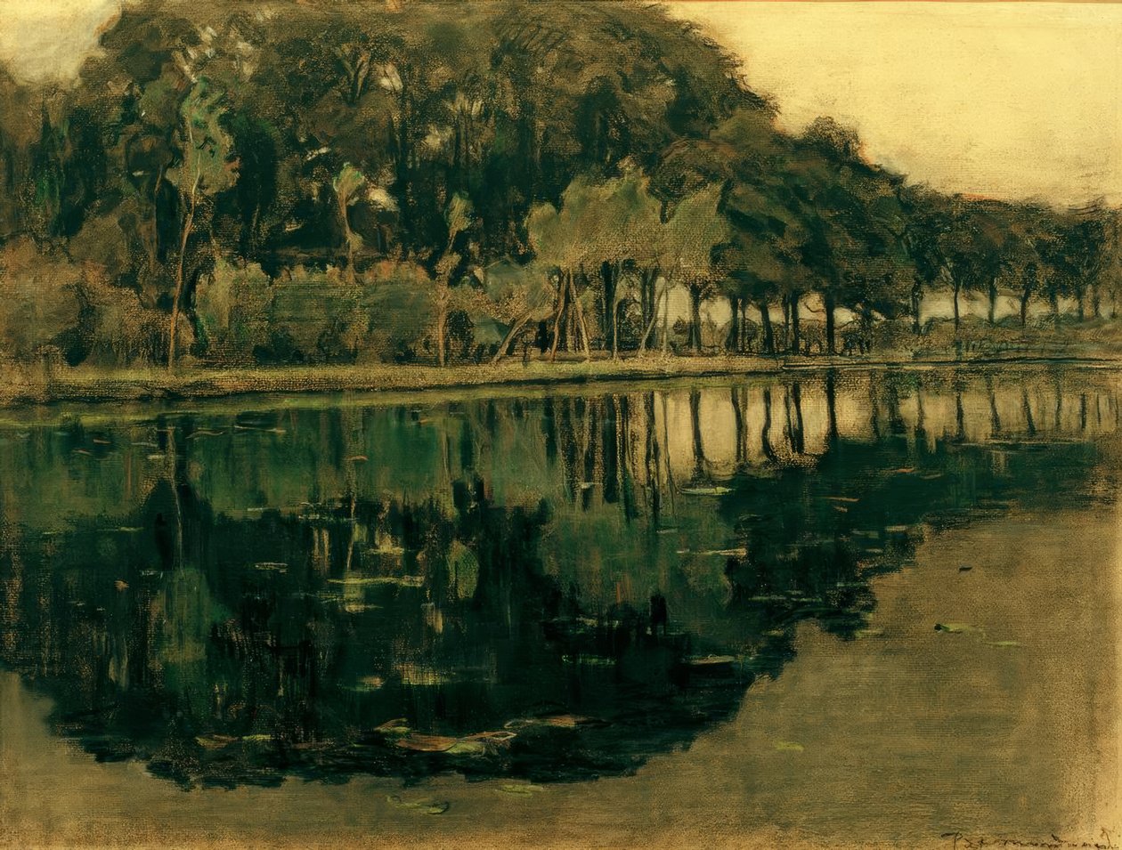 Farma Geinrust s vysokým horizontem od Piet Mondrian