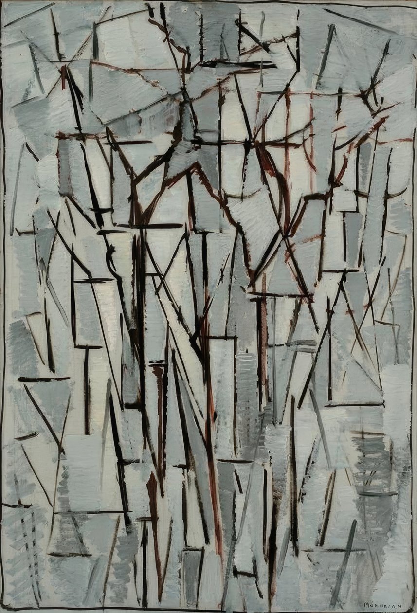 Kompoziční stromy II od Piet Mondrian
