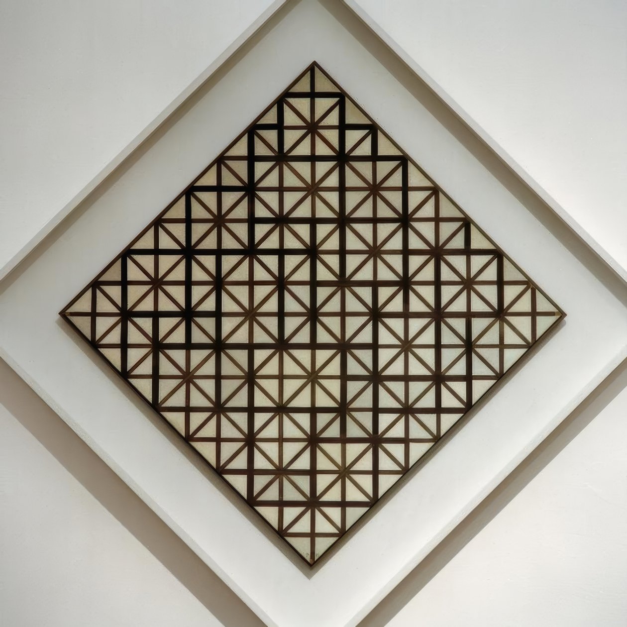 Složení s šedými čarami; Složení s mřížkou 3; Loz od Piet Mondrian