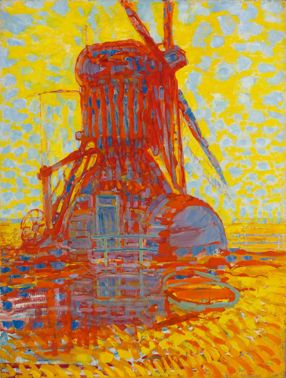 Mill in Sunlight: The Winkel Mill, 1908 od Piet Mondrian