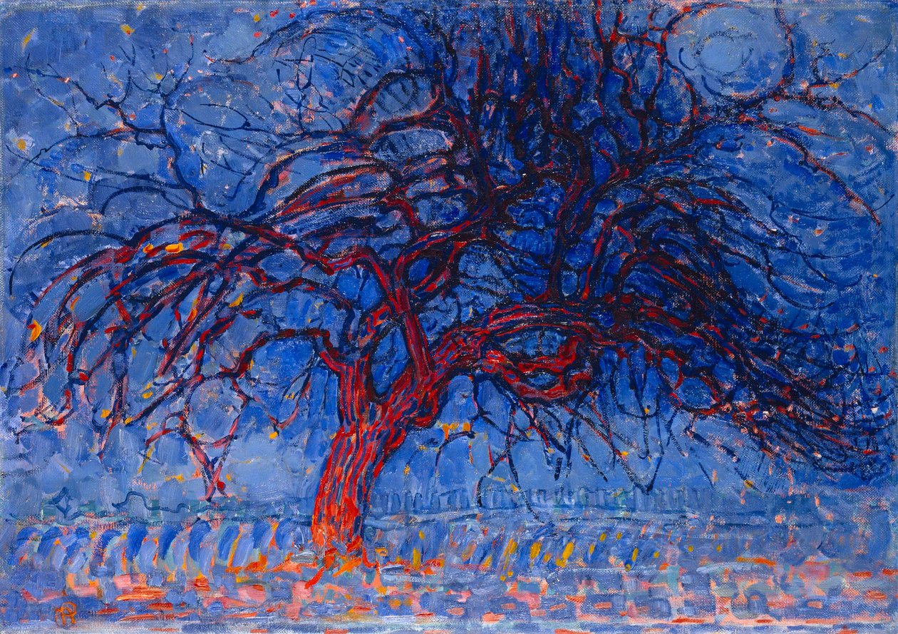 Červený strom od Piet Mondrian