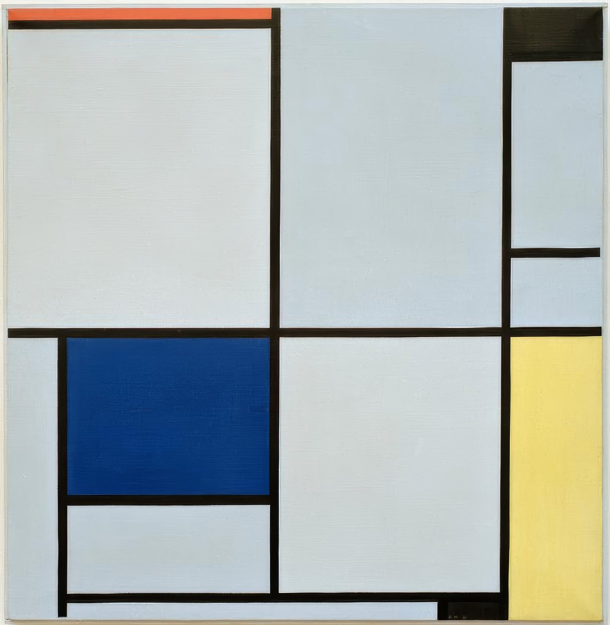 Tableau I; Složení s červenou, černou, modrou a žlutou od Piet Mondrian