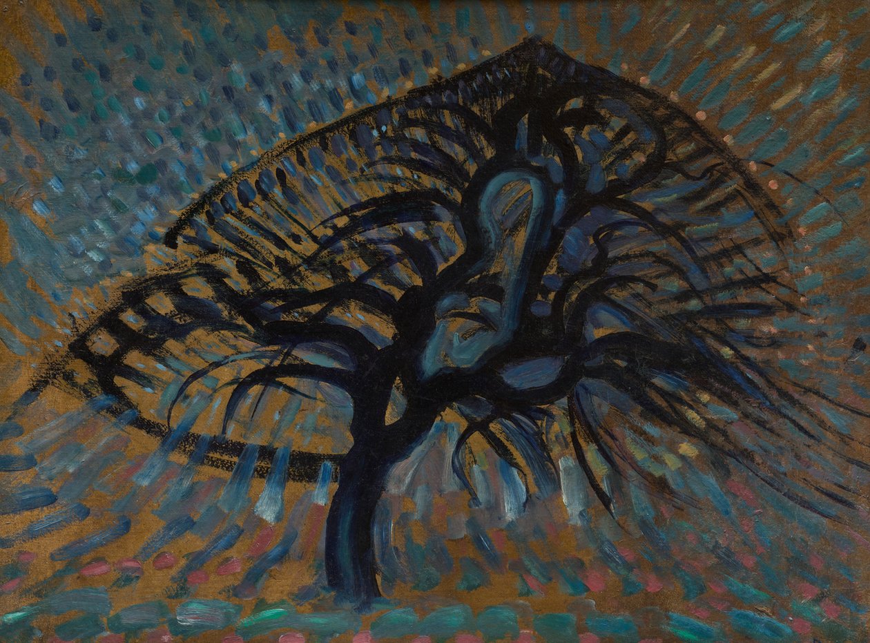 Apple Tree, Pointillist verze od Piet Mondrian