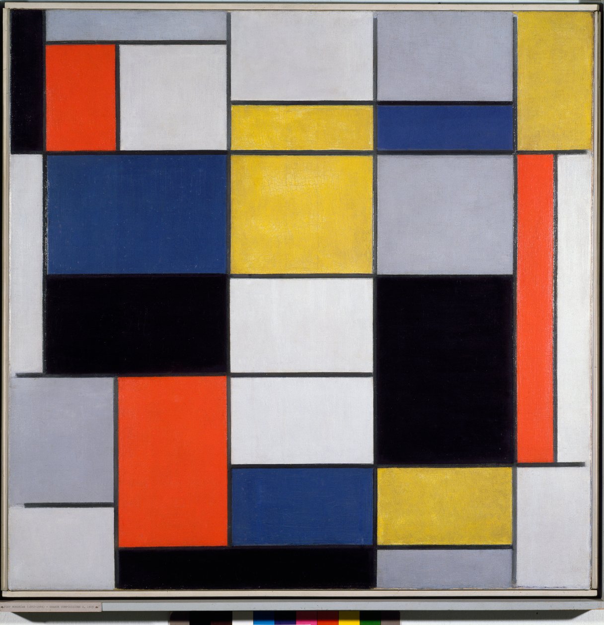 Kompozice A (olej na plátně od Piet Mondrian