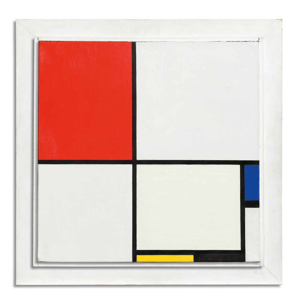 Kompozice č. III, s červenou, modrou, žlutou a černou od Piet Mondrian