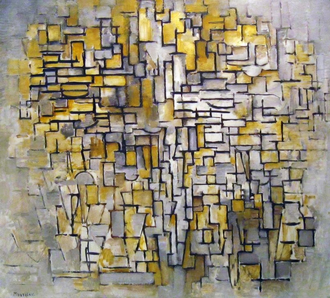 Skladba č. VII, 1913. Piet Mondrian 1872 – 1944 od Piet Mondrian
