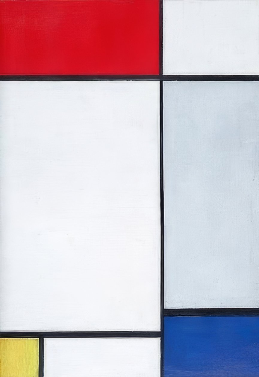 Složení v červené, žluté a modré barvě. 1927 od Piet Mondrian