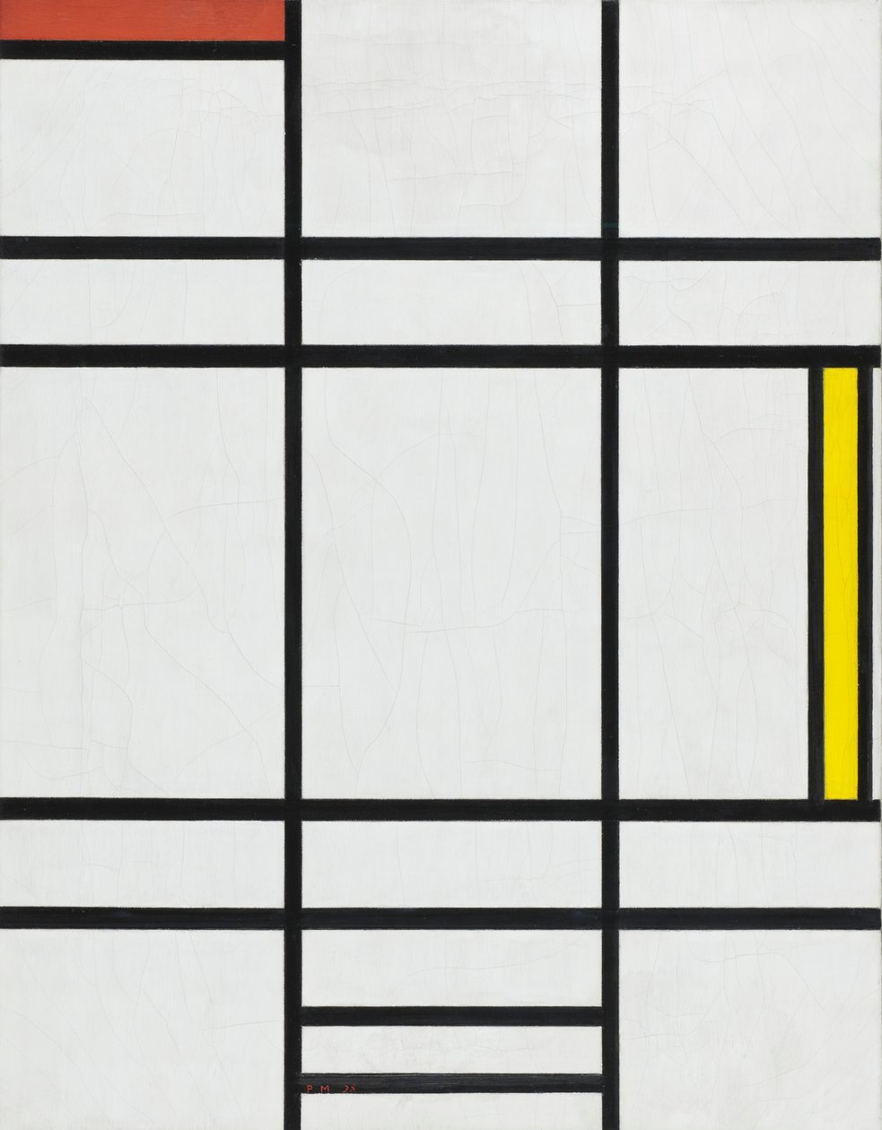 Kompozice v bílé, červené a žluté, 1936 od Piet Mondrian