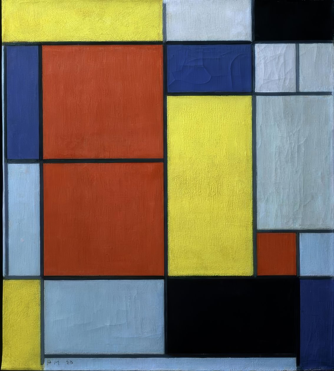 Složení II od Piet Mondrian