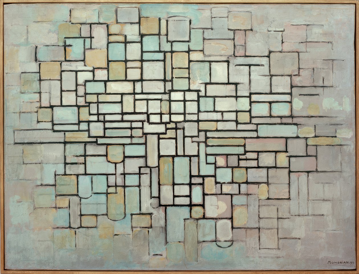 Složení č. II; Složení s liniemi a barvou od Piet Mondrian