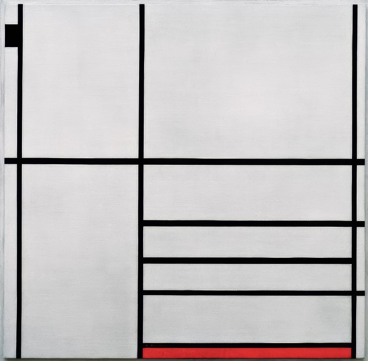 Složení v bílé, černé a červené barvě od Piet Mondrian
