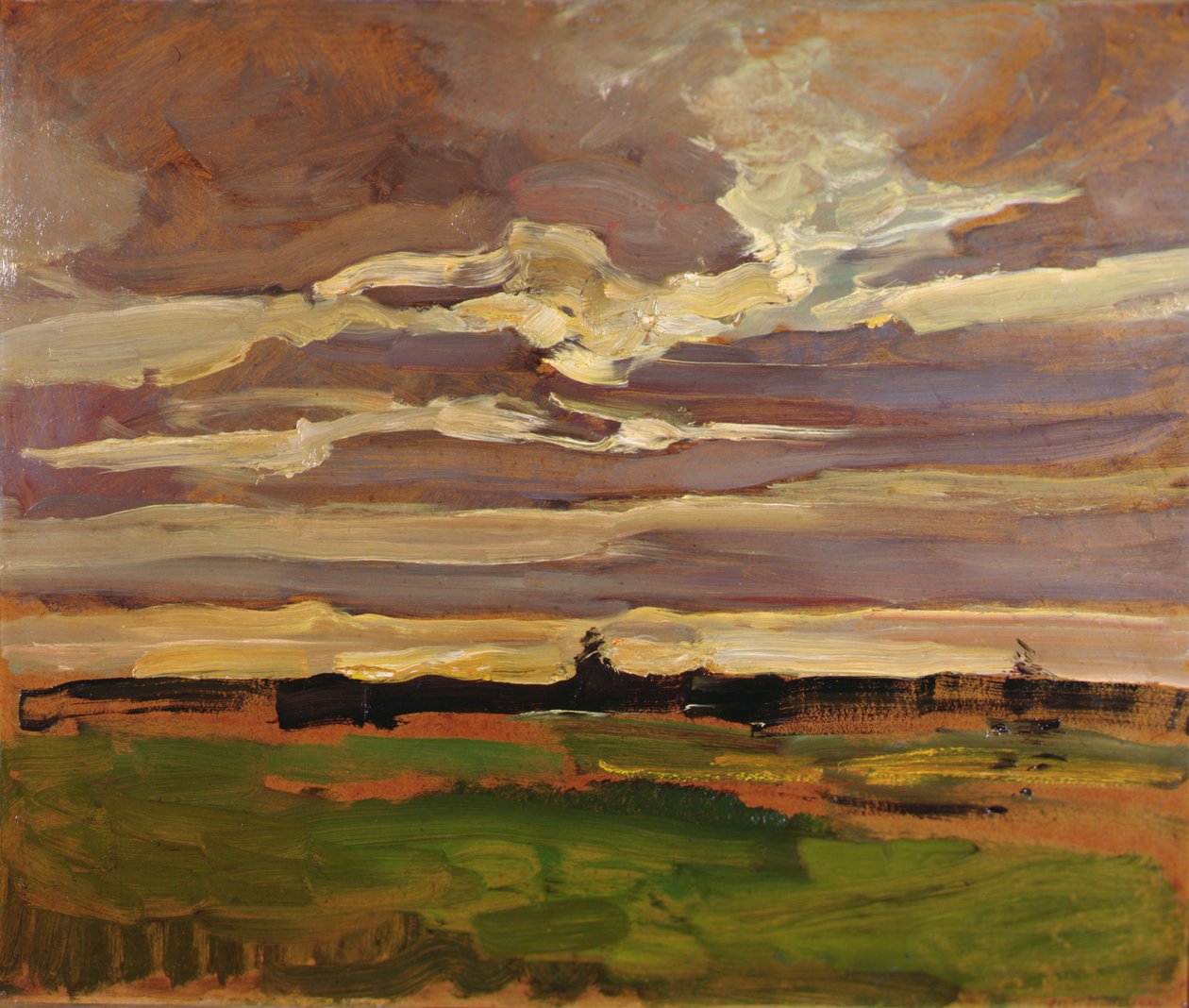 Měsíční krajina od Piet Mondrian