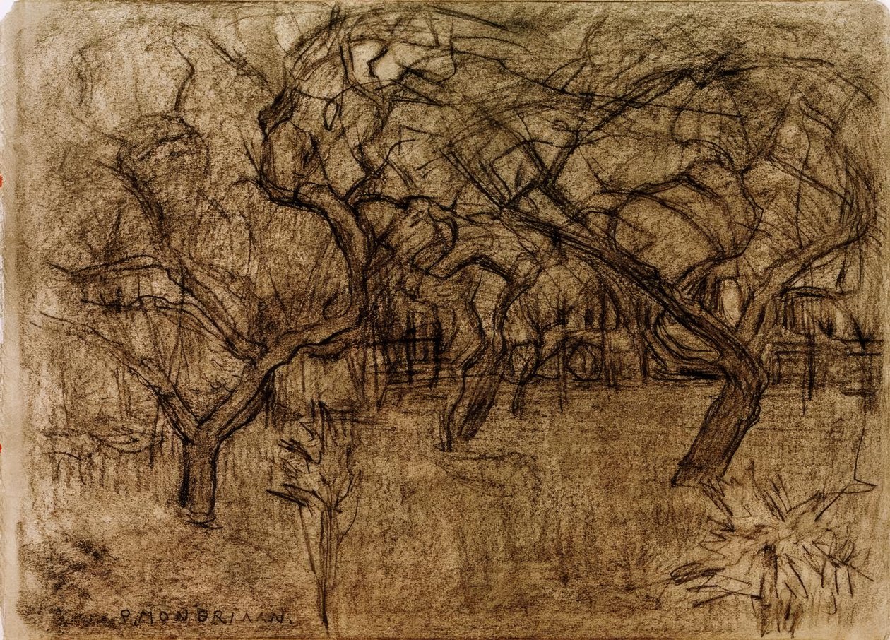 Ovocný sad od Piet Mondrian