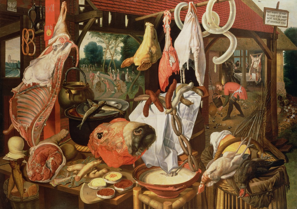 Masný stánek, 1568 od Pieter Aertsen