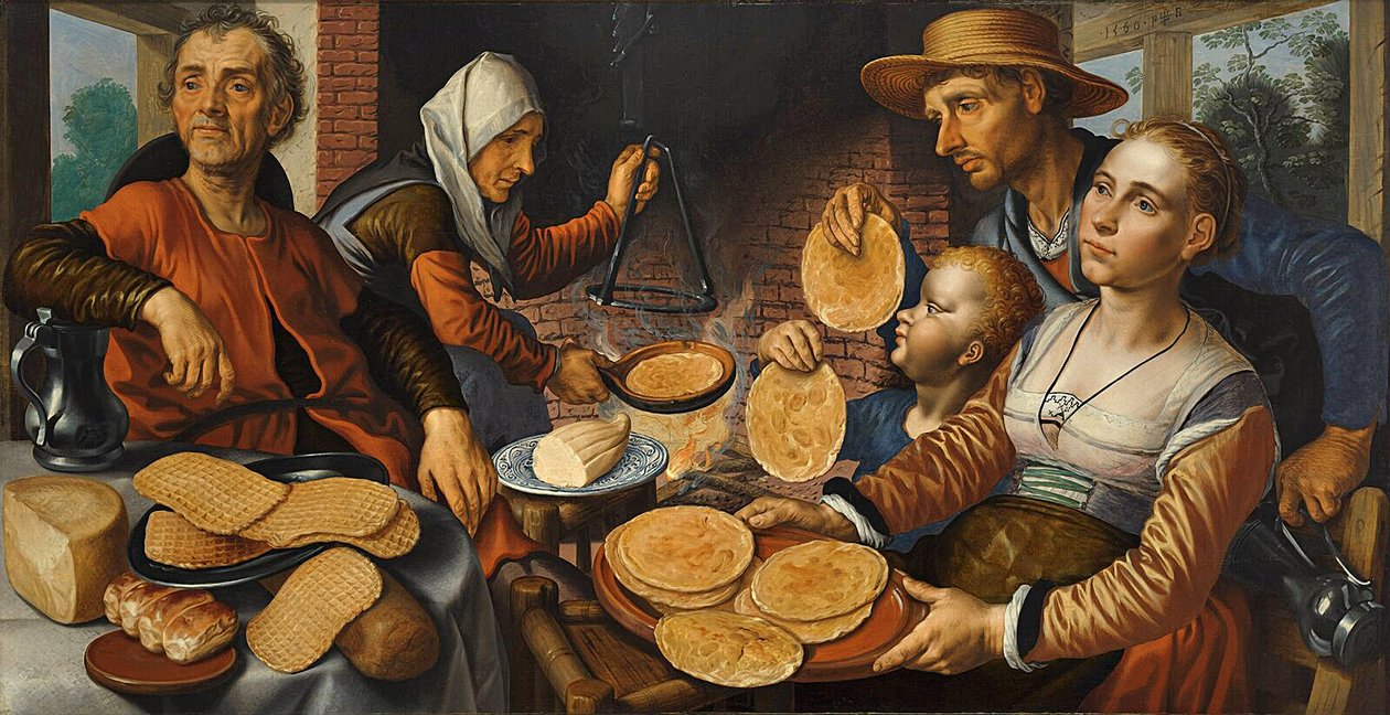 Pancake Bakery, 1560 od Pieter Aertsen
