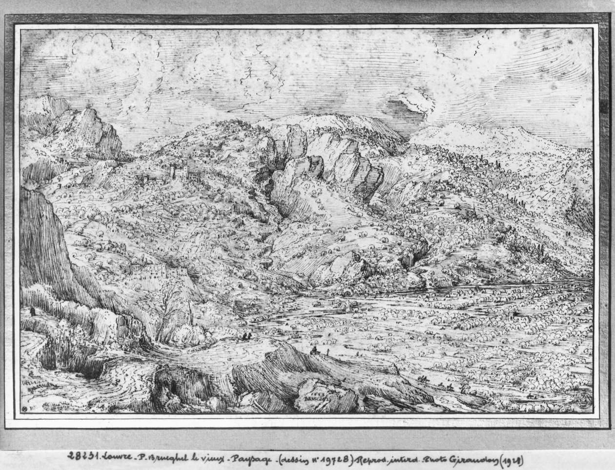 Alpská krajina, 1553 od Pieter Bruegel the Elder