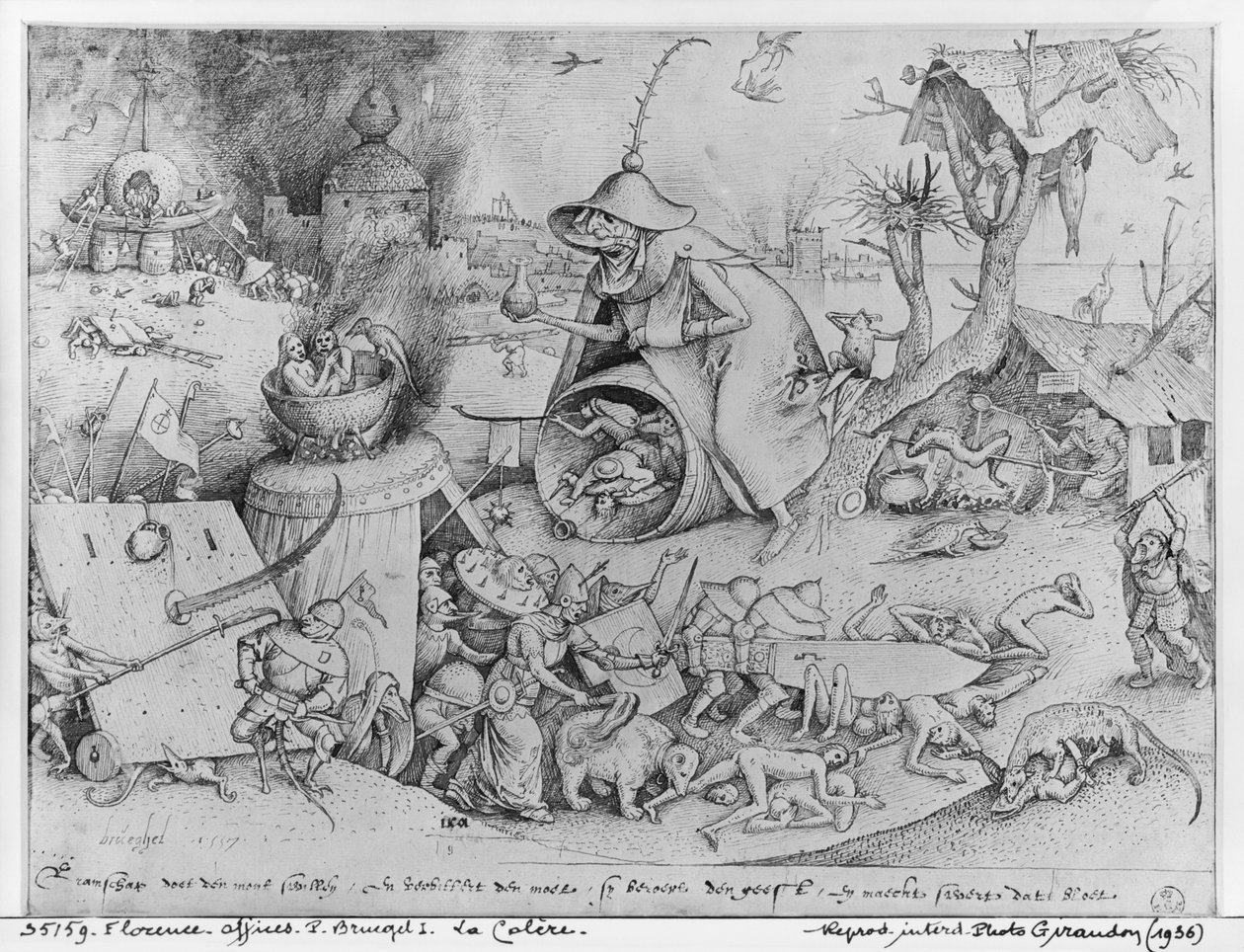 Anger, 1557 (faksimile) od Pieter Bruegel the Elder