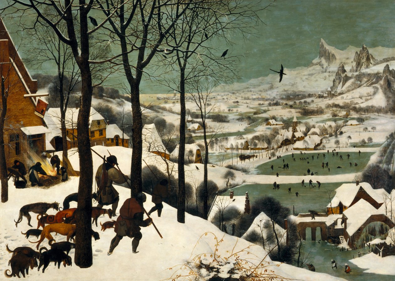 Lovci ve sněhu (zima) od Pieter Bruegel the Elder