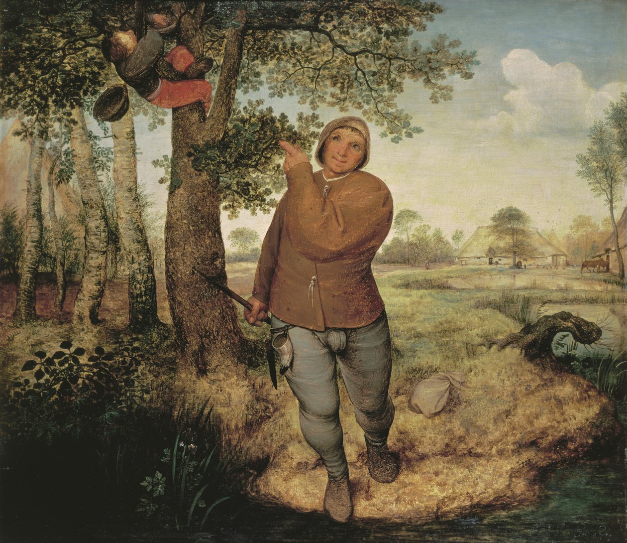Sedlák a Birdnester, 1568 od Pieter Bruegel the Elder