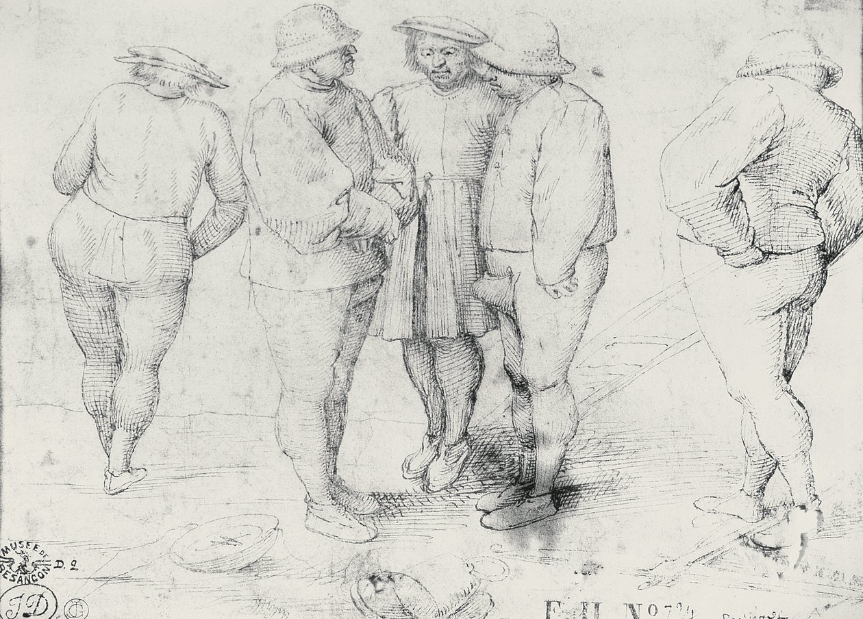 Rolníci v rozhovoru od Pieter Bruegel the Elder