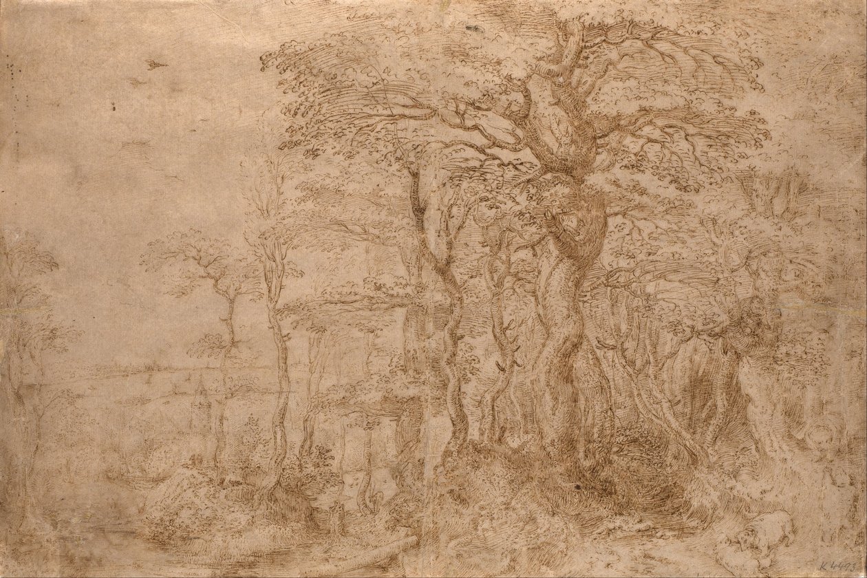 Krajina Sylvan s pěti medvědy od Pieter Bruegel the Elder