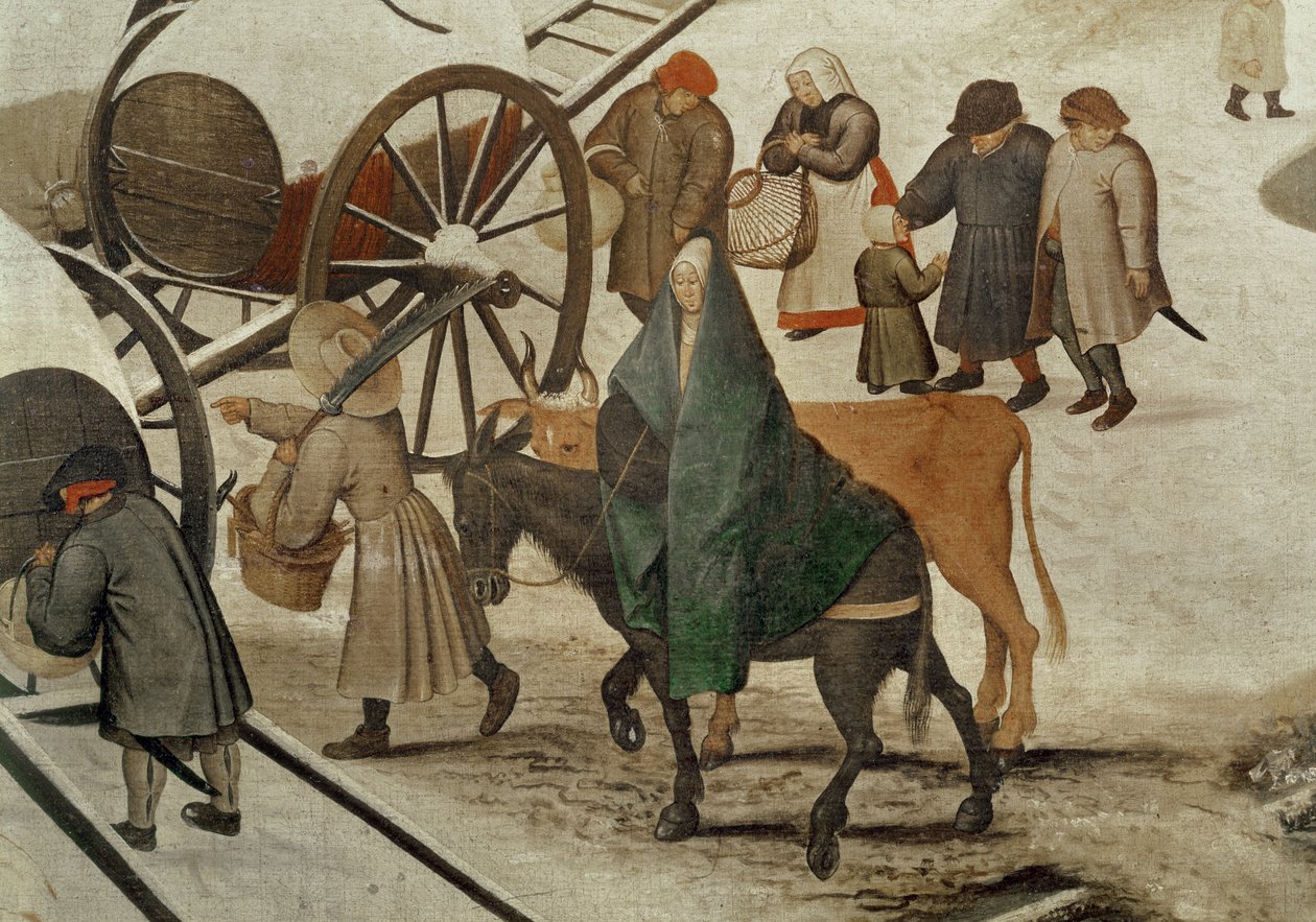 Sčítání lidu v Betlémě (detail) od Pieter Bruegel the Elder