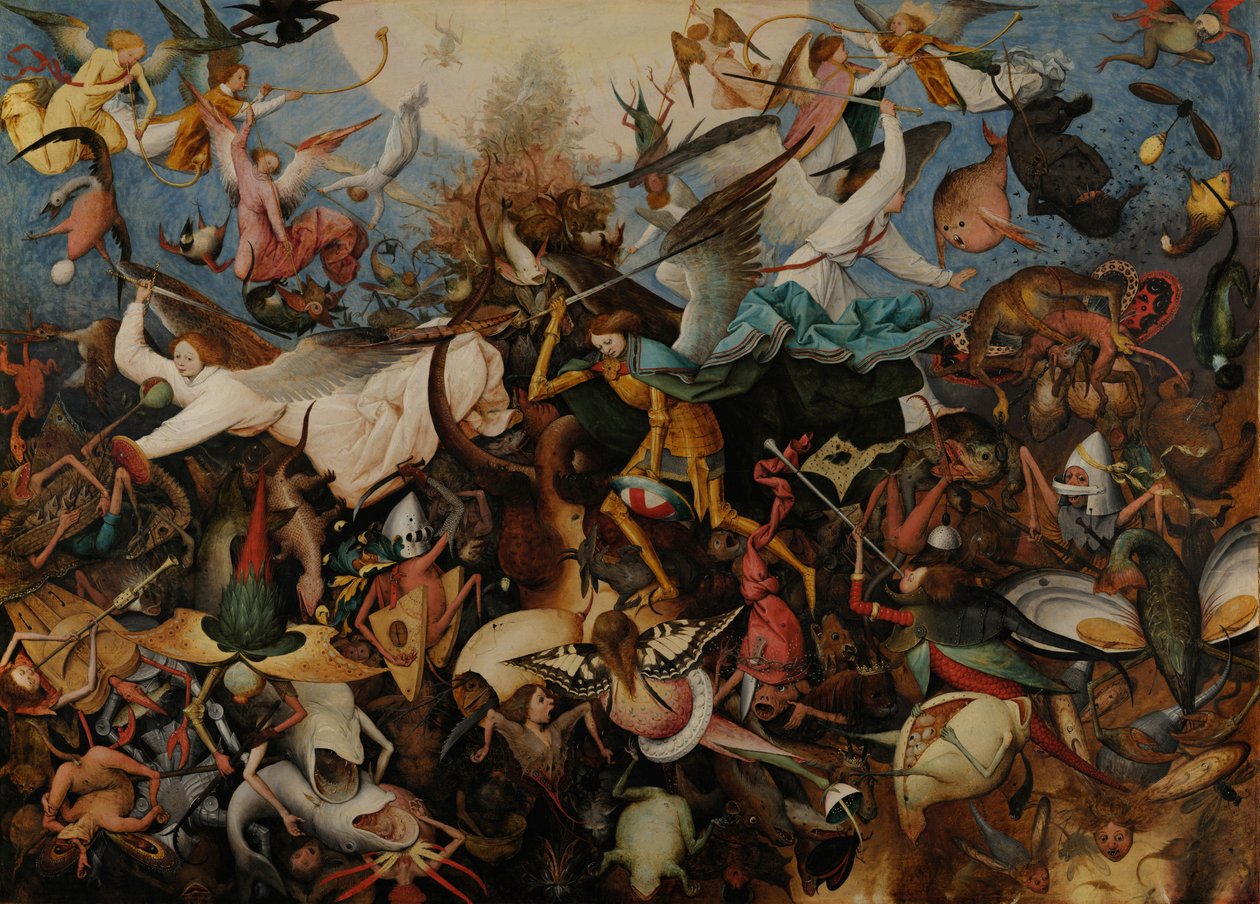 Pád andělů rebelů od Pieter Bruegel the Elder