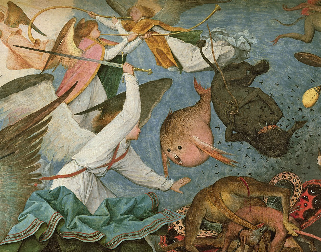Pád rebelských andělů, 1562 (detail 74037) od Pieter Bruegel the Elder
