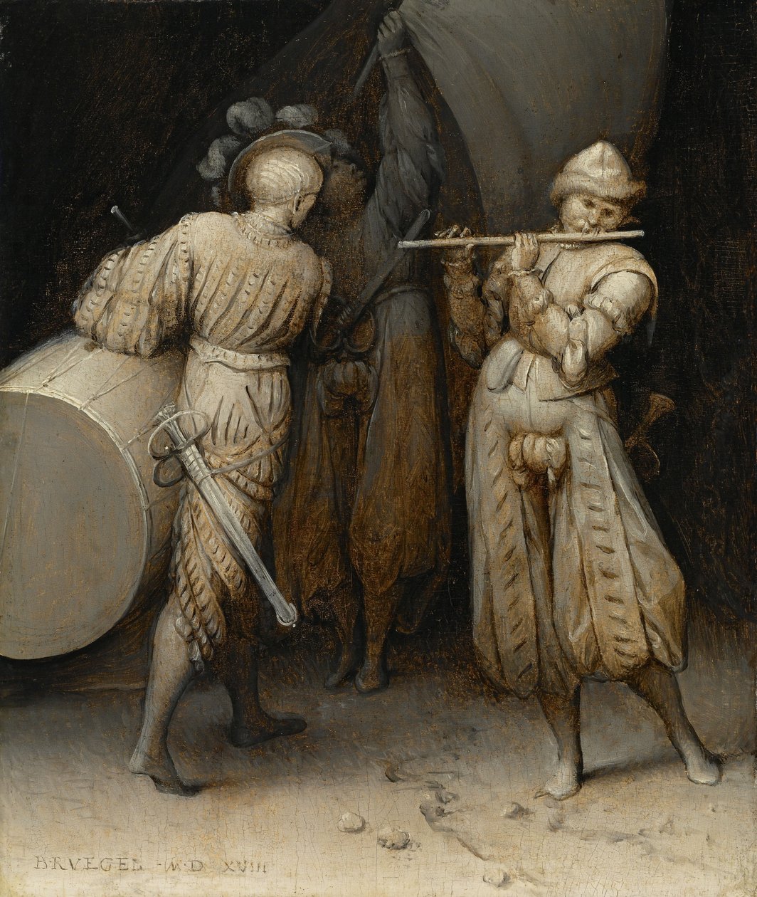 Tři vojáci od Pieter Bruegel the Elder