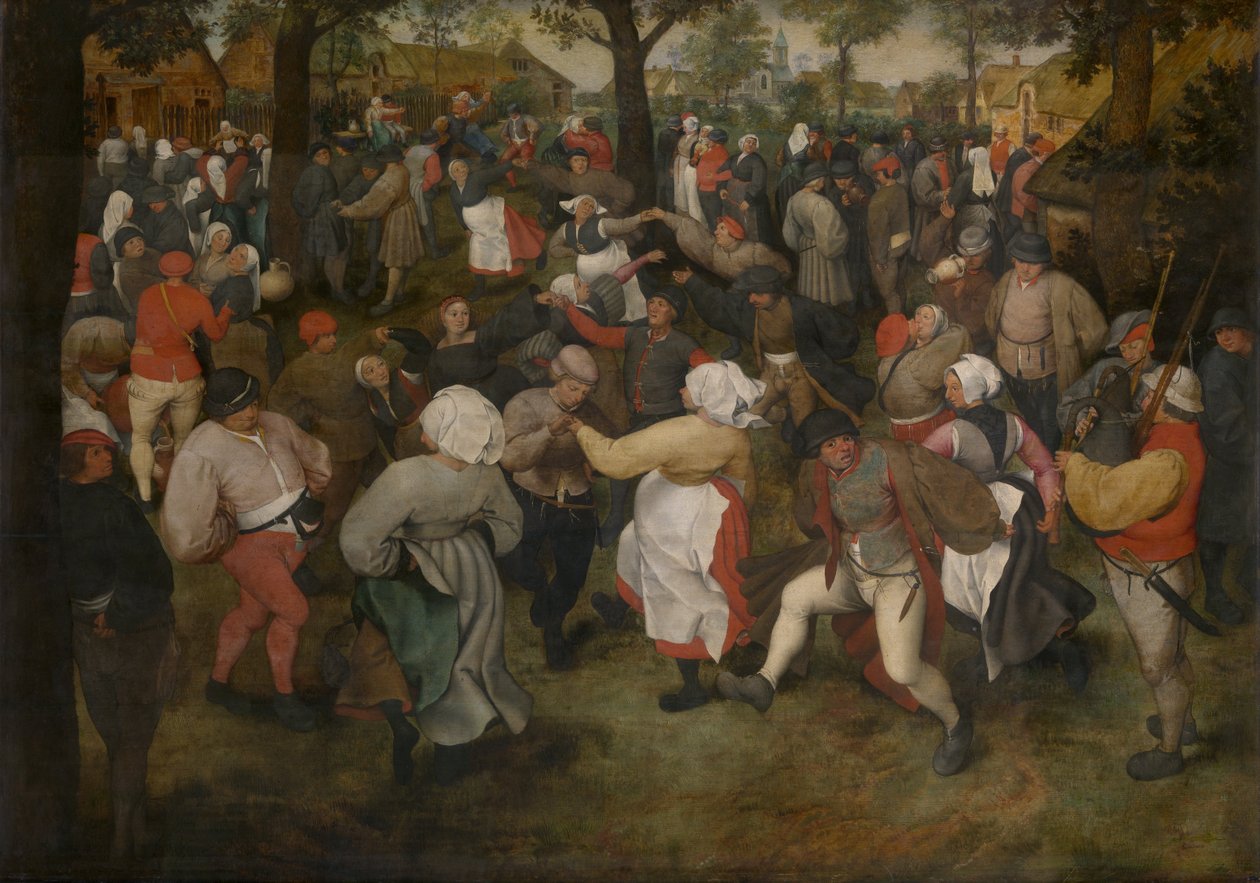Tanec nevěsty od Pieter Bruegel the Elder