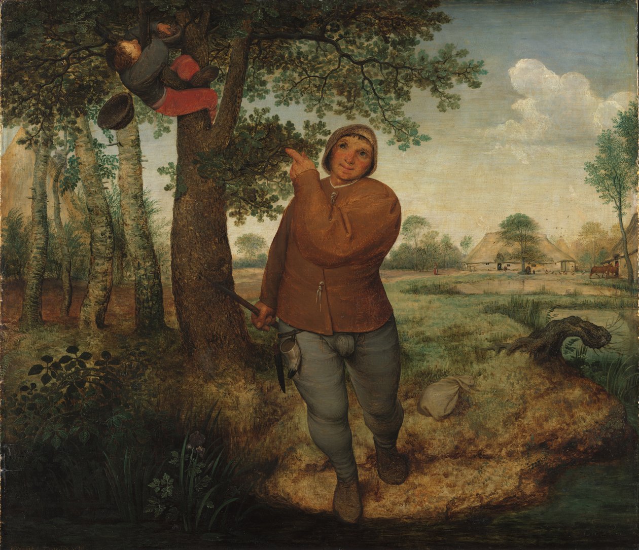 Rolník a hnízdo hnízda od Pieter Bruegel the Elder