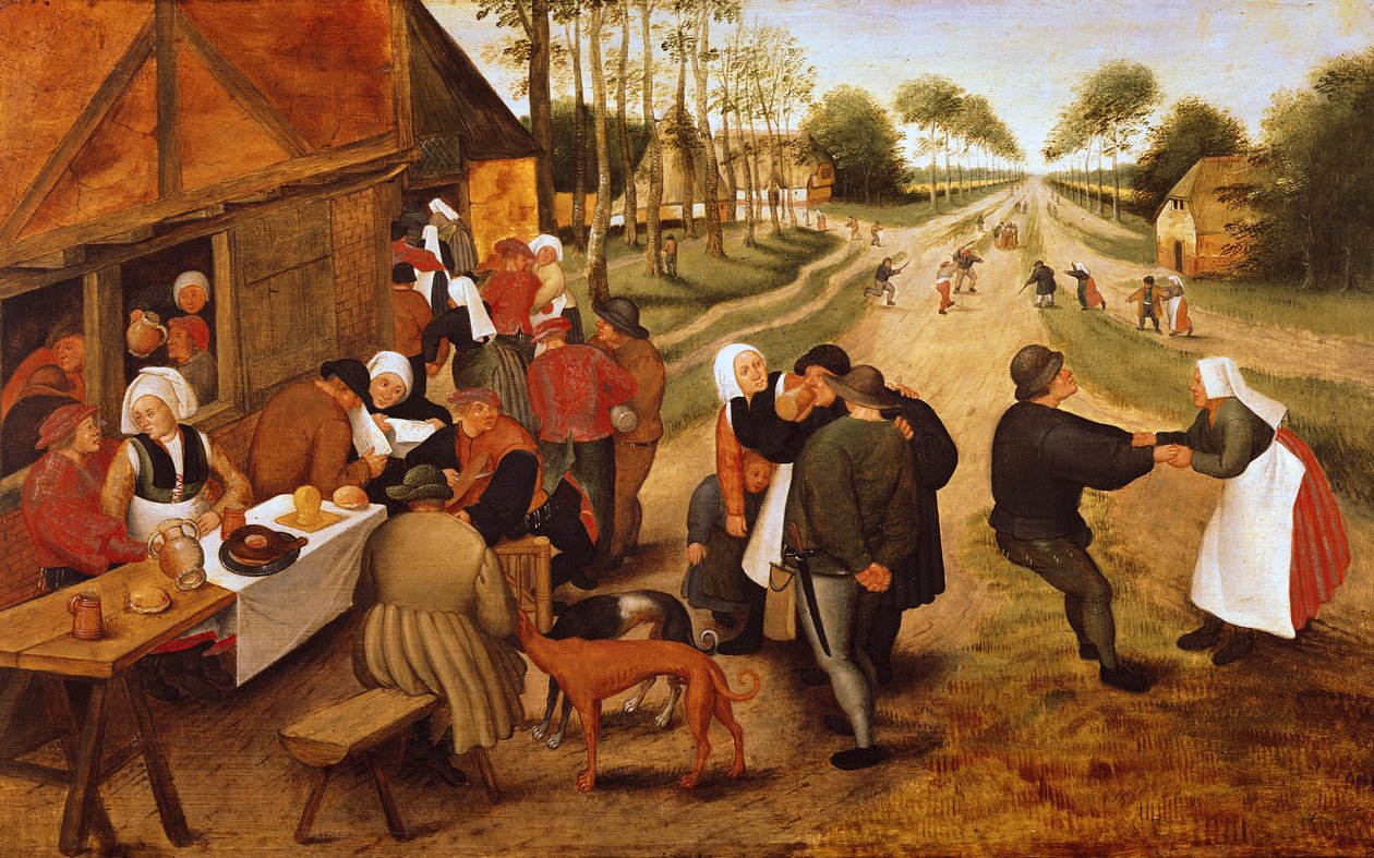Vlámský Kermesse od Pieter Brueghel the Younger
