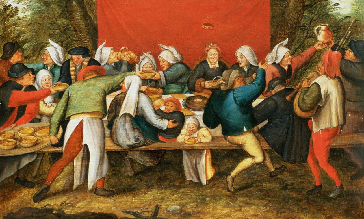 Svatební hostina (panel) od Pieter Brueghel the Younger