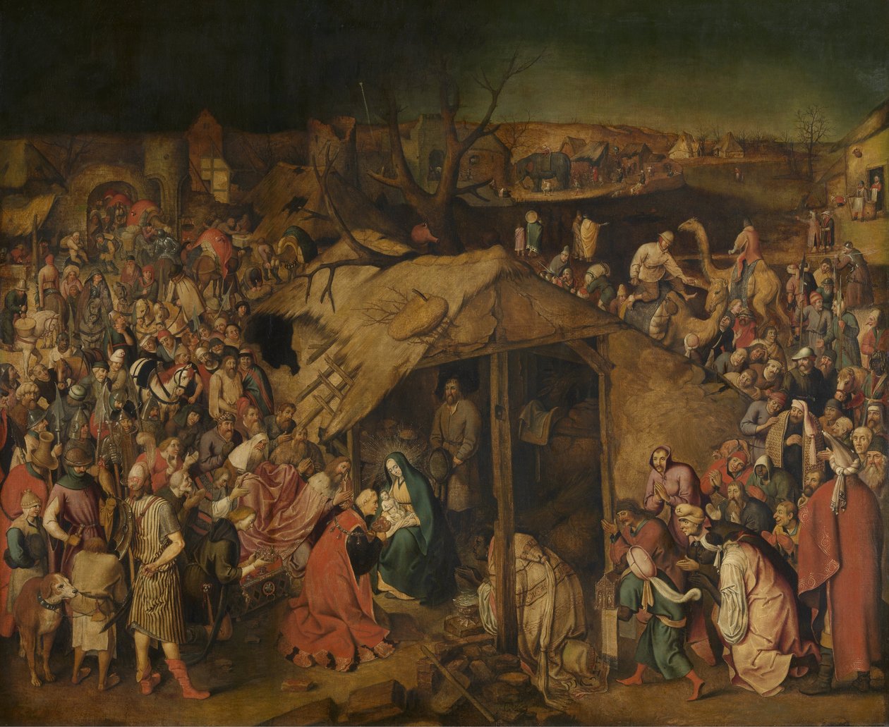 Uctívání králi od Pieter Brueghel the Younger