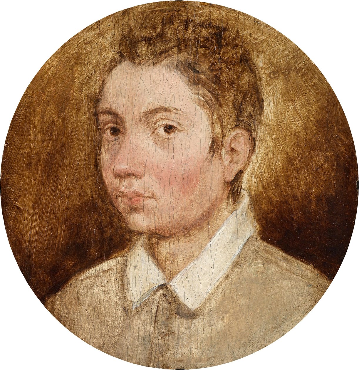 Poprsí mladého muže od Pieter Brueghel the Younger