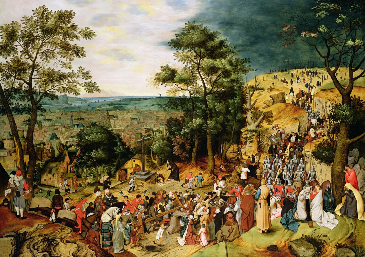 Kristus na cestě na Kalvárii, 1607 (panel) od Pieter Brueghel the Younger