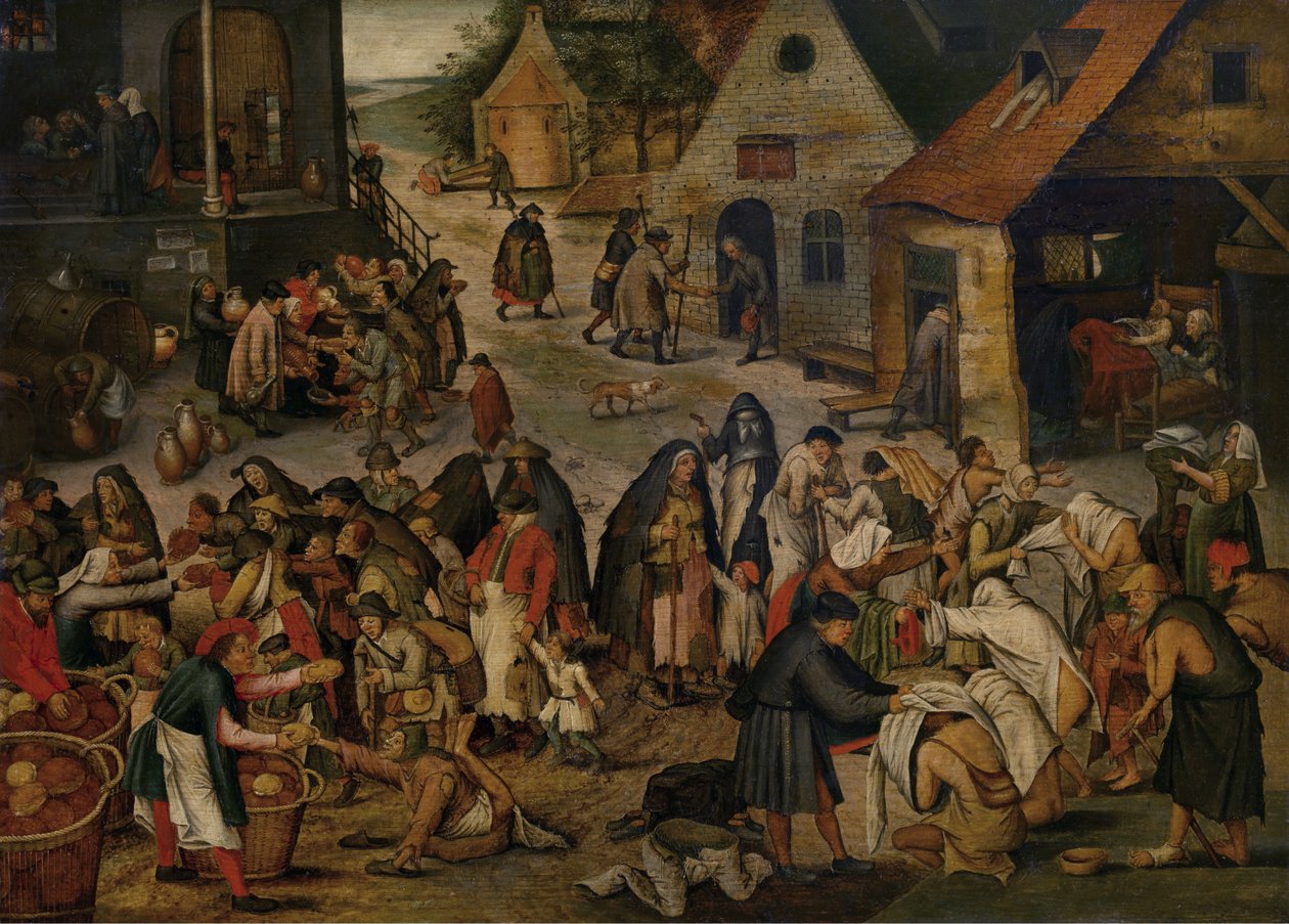 Skutky milosrdenství od Pieter Brueghel the Younger