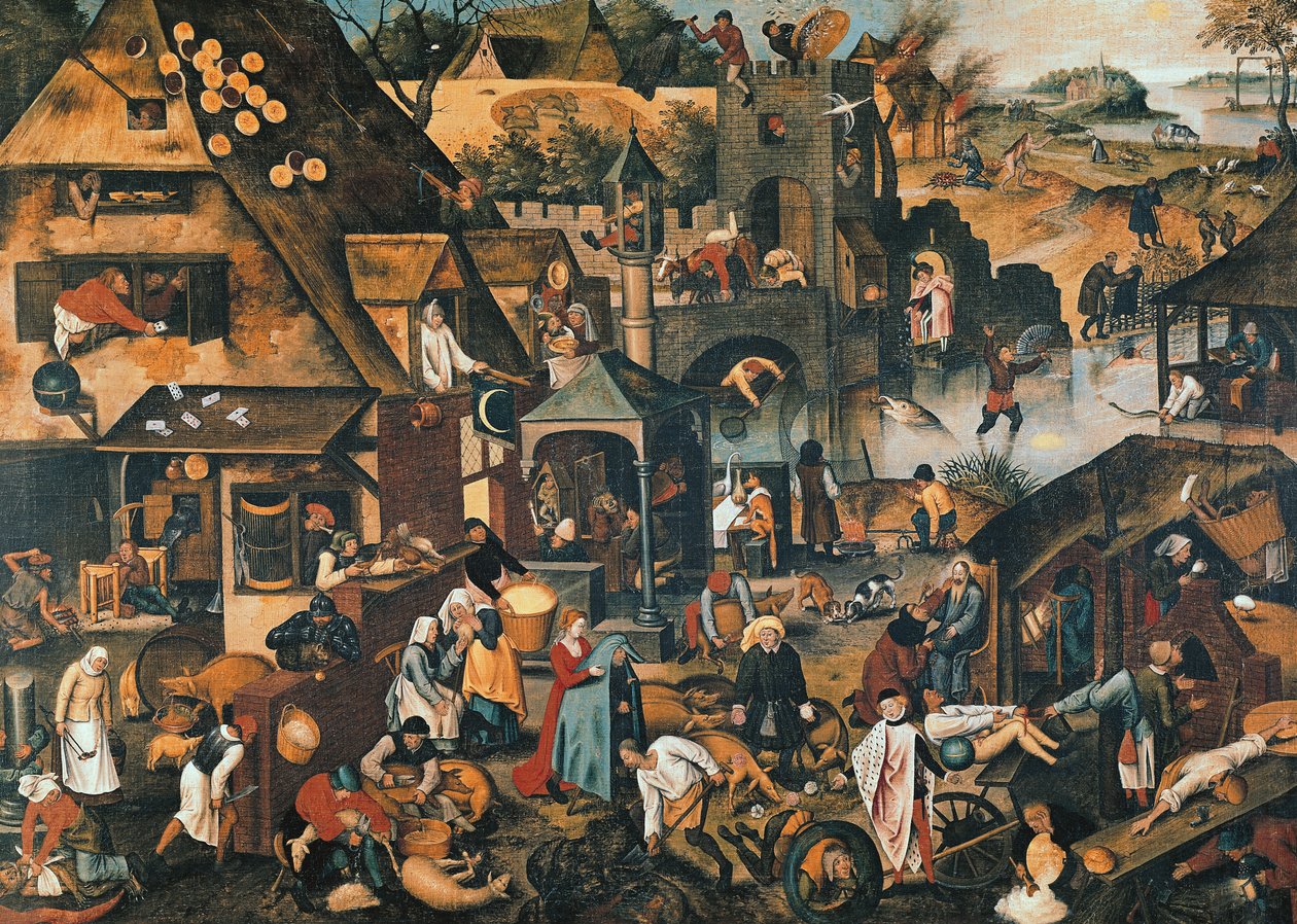 Vlámská přísloví od Pieter Brueghel the Younger