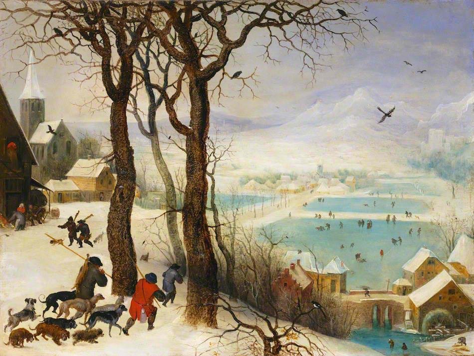 Lovec na sněhu od Pieter Brueghel the Younger
