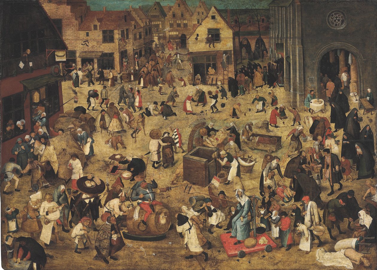 Boj mezi karnevalem a půstem od Pieter Brueghel the Younger