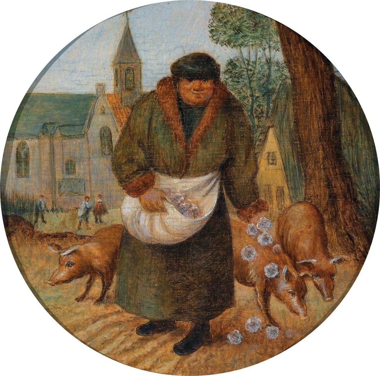 Perly před prasaty od Pieter Brueghel the Younger